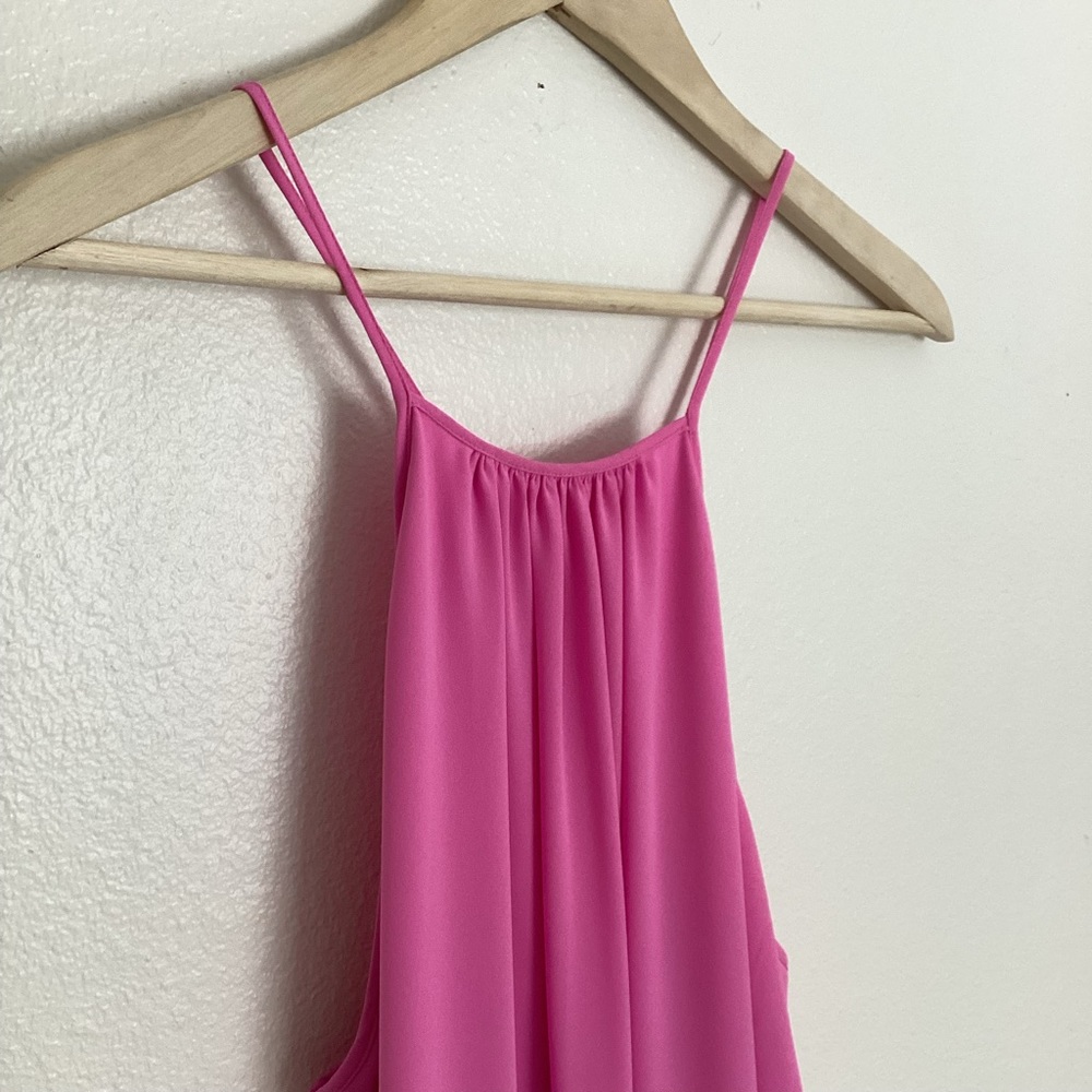 Elizabeth & James Pink Sleeveless Flowy Dress Size Medium Feminine Summer Preppy - Picture 2 of 8